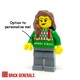 Custom Minifig Xmas Holly Jolly