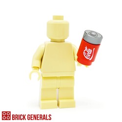 Custom Minifig Accessory Cola Fizzy Drink