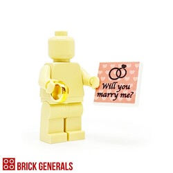 Custom Minifig Accessory Wedding Proposal