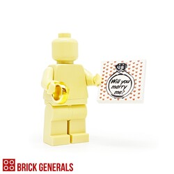 Custom Minifig Accessory Will You Marry Me?