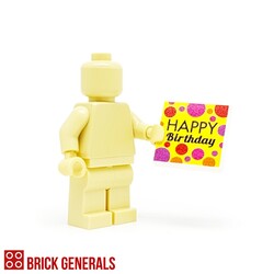 Custom Minifig Accessory Happy Birthday 2