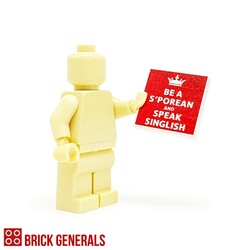 Custom Minifig Accessory Speak Singlish