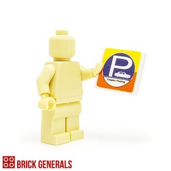 Custom Minifig Accessory Parking Sign