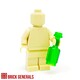 Custom Minifig Accessory Glass Bottle