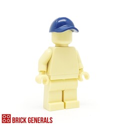 Minifig Accessory Headgear Cap with seams