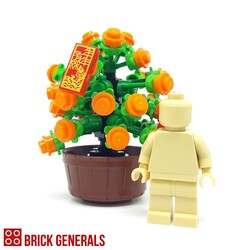 Custom Minifig Accessory Plant of Good Wealth