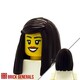 Minifig Hair Accessory HF18 - Long Straight Hair