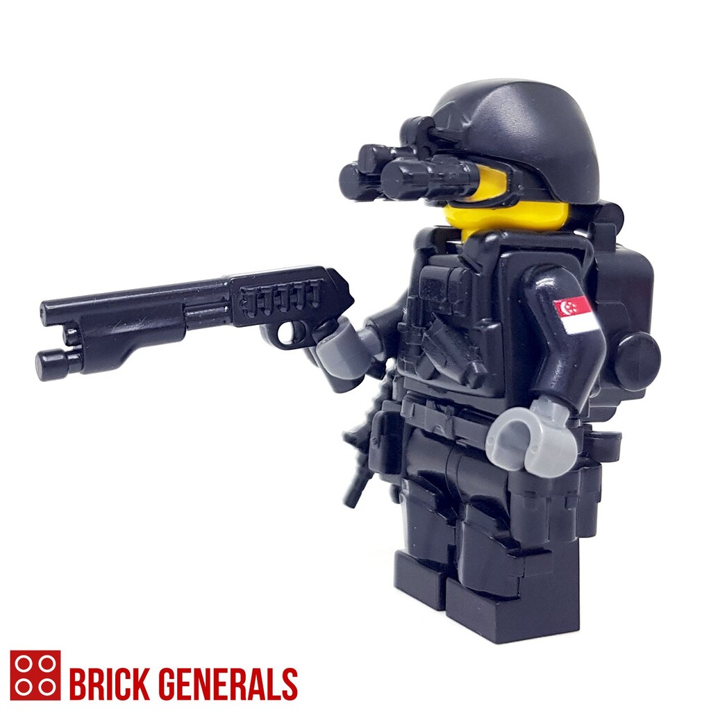 Custom Lego minifigure Singapore Armed Forces (SAF) Army Special