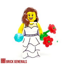 Custom Minifig Bride (Romantic)