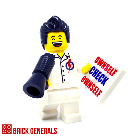 Custom minifigure Singapore PAP People's Action Party Ownself Check Ownself Custom minifigure Singapore PAP People's Action Party Ownself Check Ownself