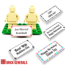 Minifig Base with Custom Name Plate