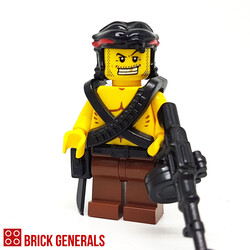 Custom Minifig Jungle Warrior