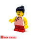 Brick Generals Custom Minifig Festive Girl