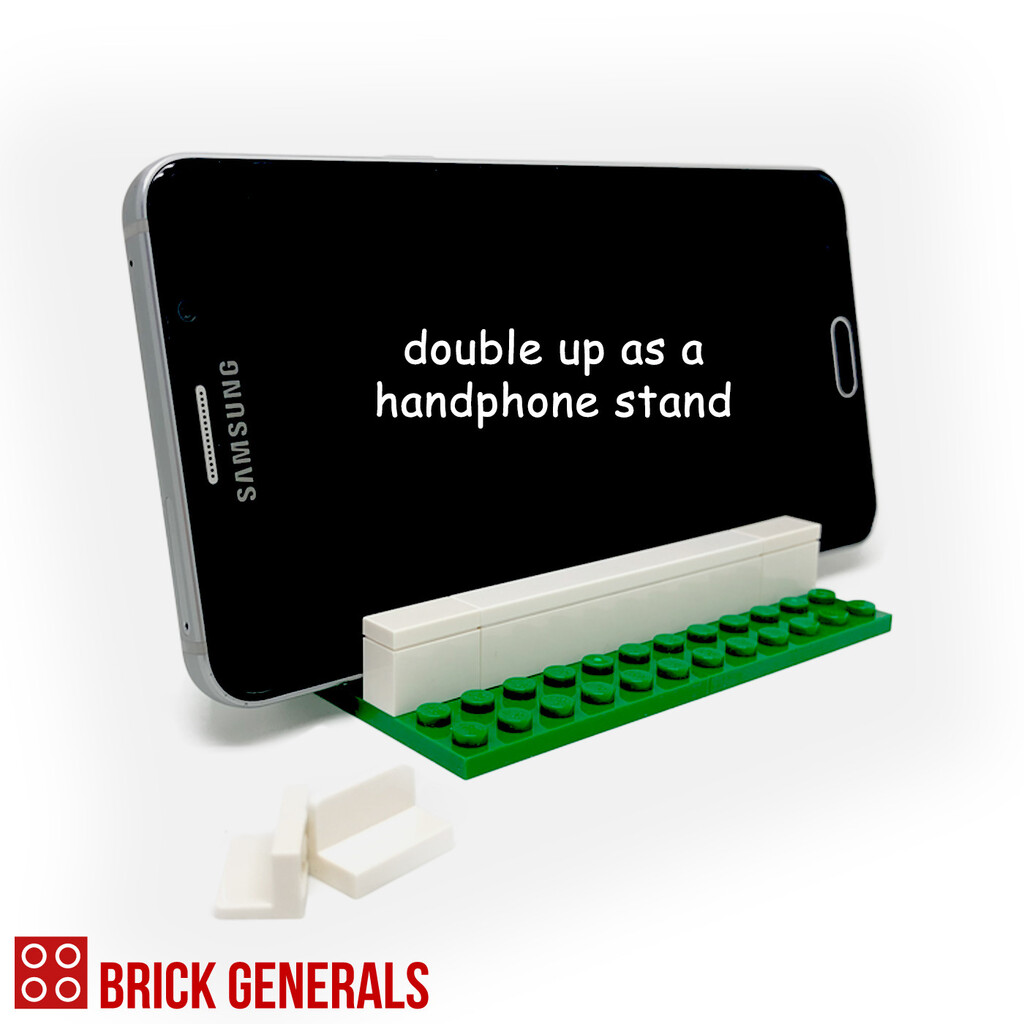brick generals minifig name card holder