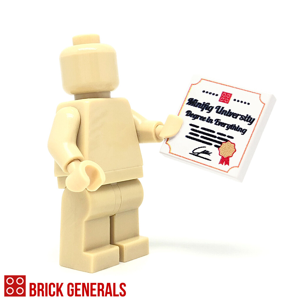 graduate minifigure