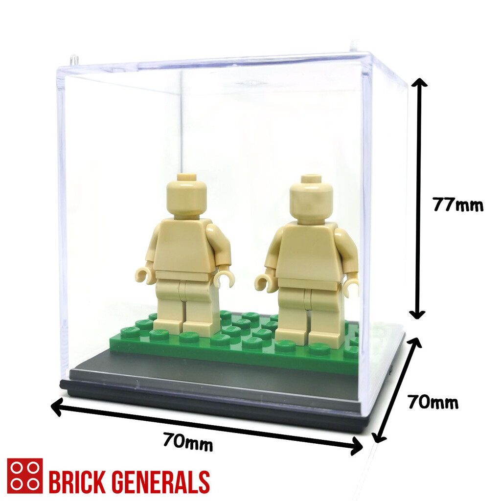 Brick Generals minifig Cube Display Case