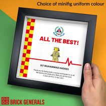 Firefighter Display Frame with Minifig