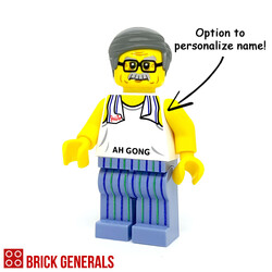 Custom Minifig Ah Gong (Grandpa)