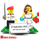 Custom minifigure Army Number One with Bride