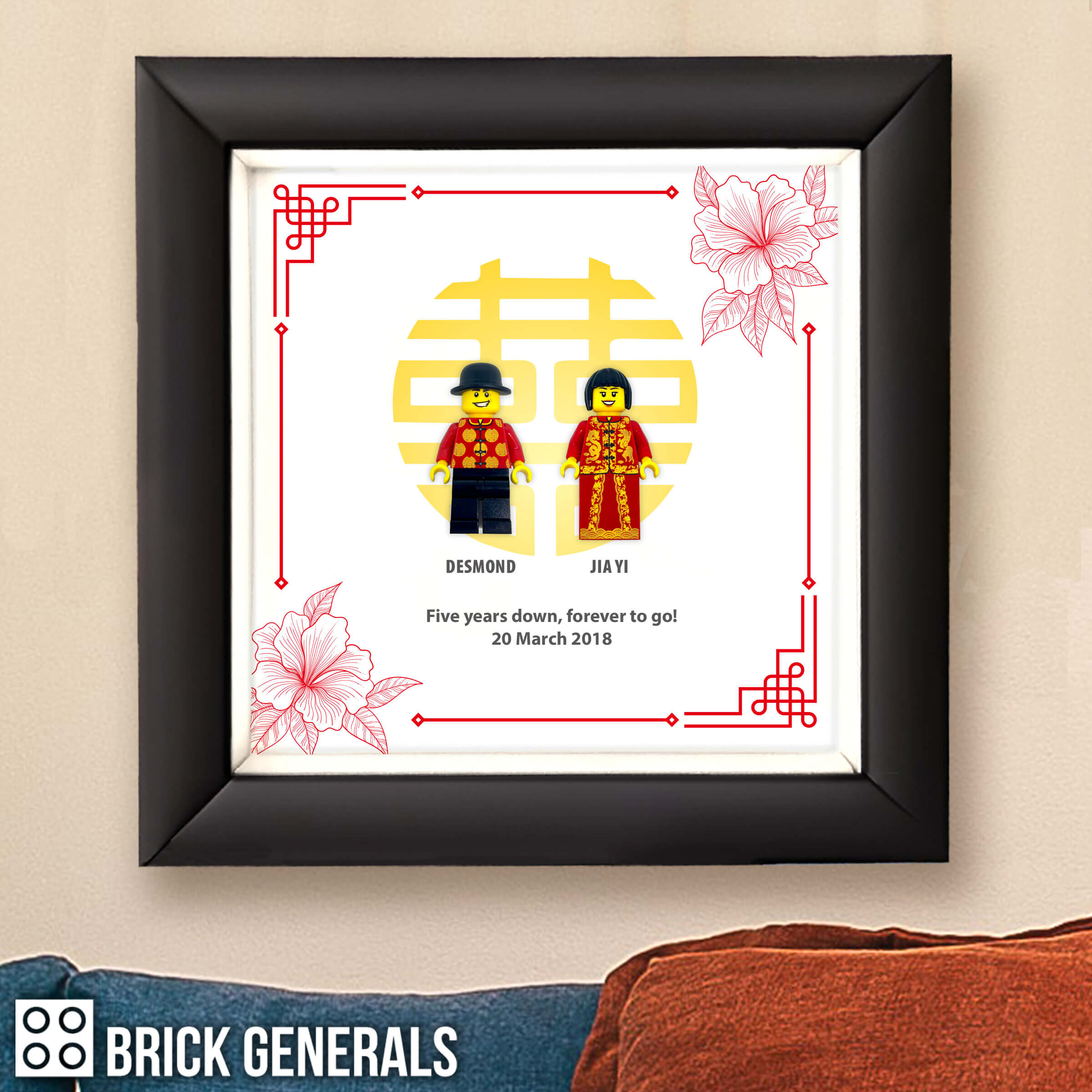 Chinese Wedding Frame with Minifigs