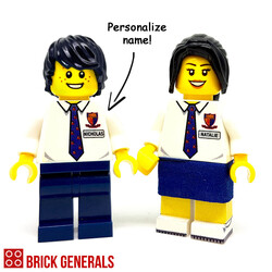 Custom Minifig Anglo High School Student